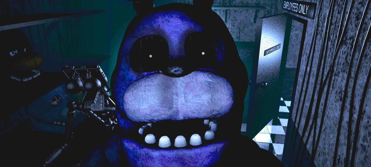 Fnaf 1 bonnie at door