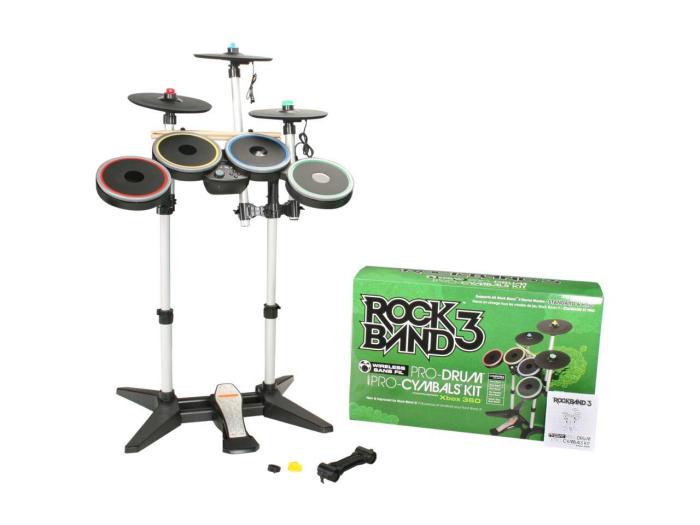 Xbox 360 rock band set