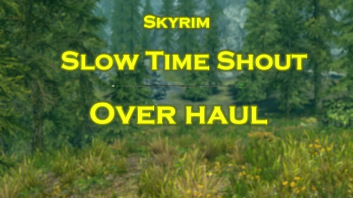 Slow time shout skyrim