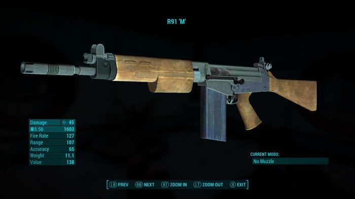 Fallout assault rifle gun rifles type r91 weaponry guns vegas standard weapons squad machine wikia chinese has nuka game imfdb