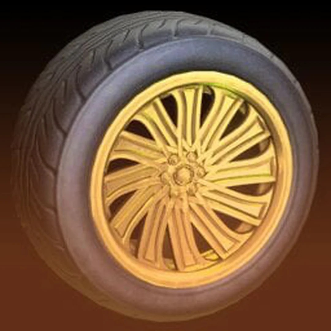 Gold wheels rocket league