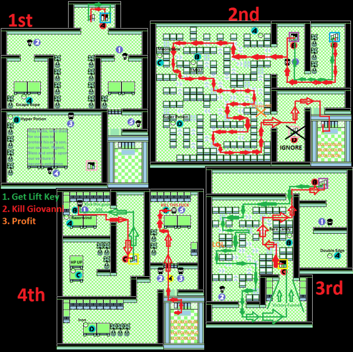 Silph pokemon yellow through