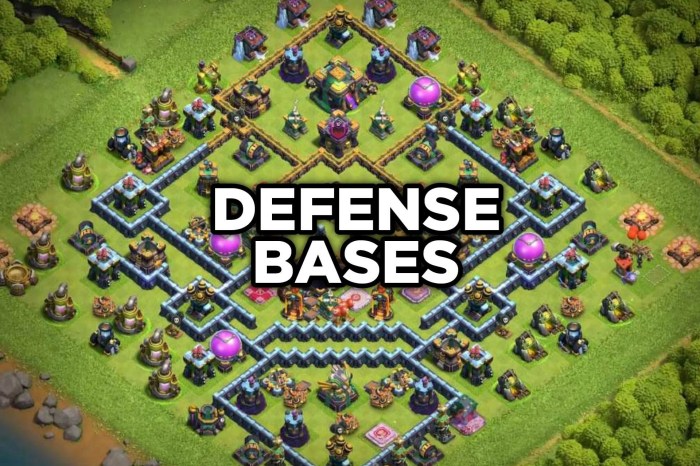 Clash clans base hall town layout th9 defense build strategy