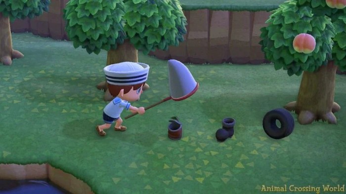 Animal crossing trash can