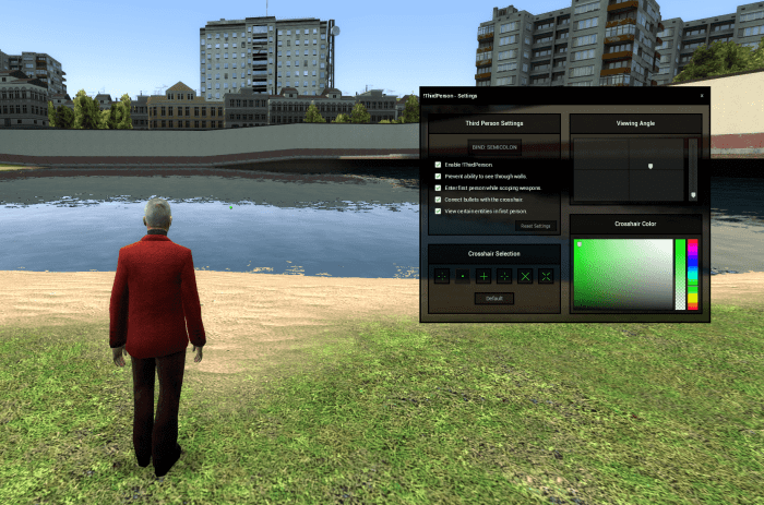 Gmod person mod camera offset coordinate 3rd