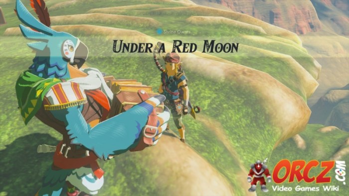 Under a red moon botw