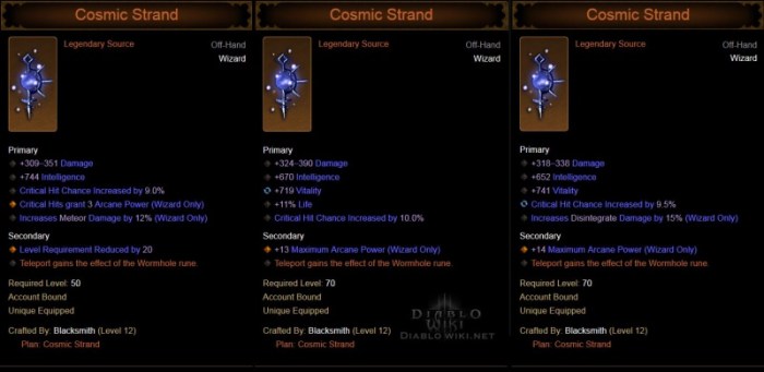 Diablo 3 cosmic strand