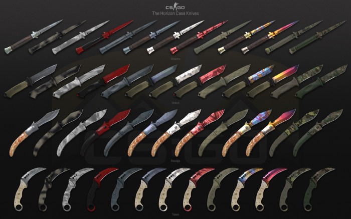 All cs go knife skins