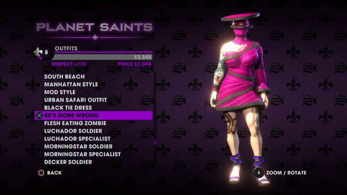 Saints row 3 outfits