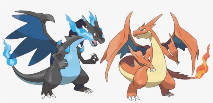 Blue and black charizard