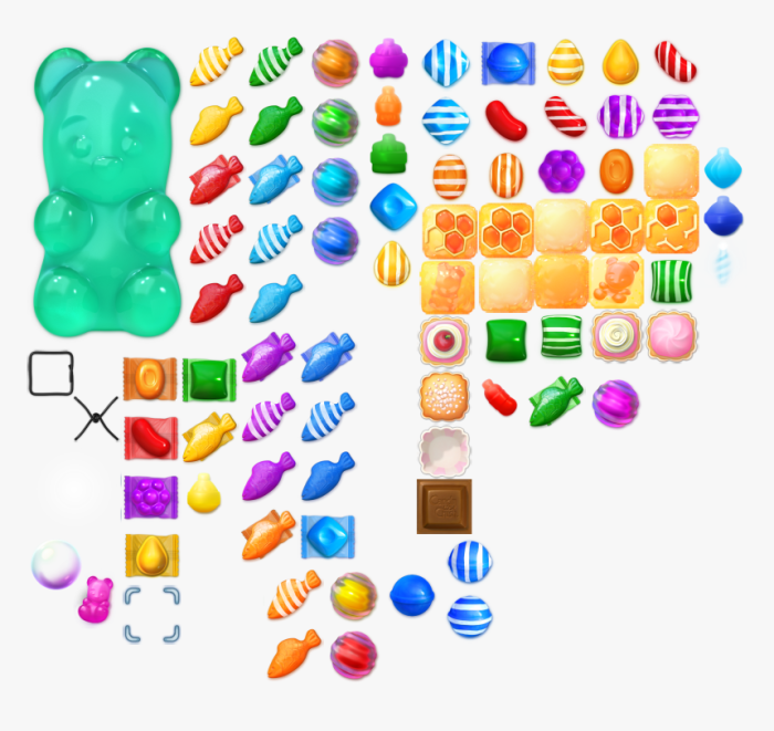 Symbols on candy crush