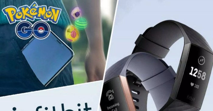 Fitbit and pokemon go