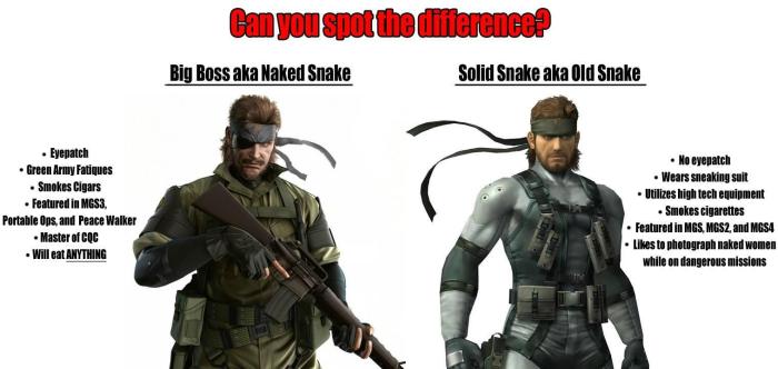 Snake vs solid snake