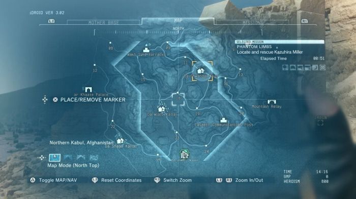 Metal gear solid v map