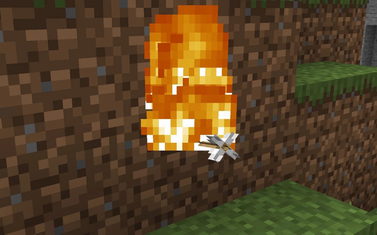 Minecraft arrow on fire