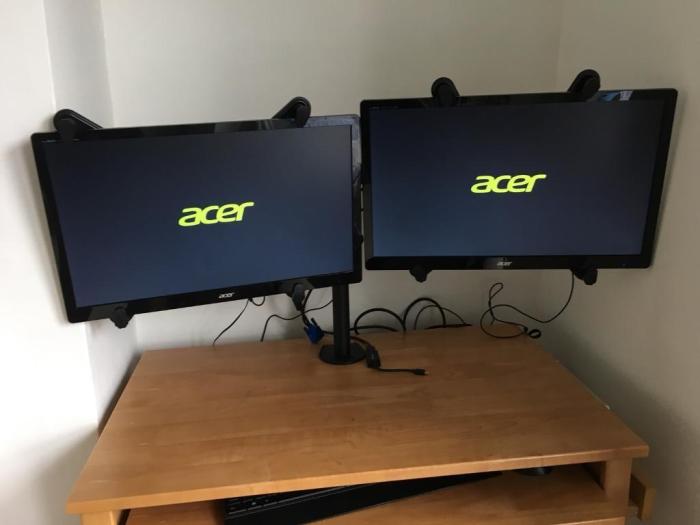 Acer dual monitor setup