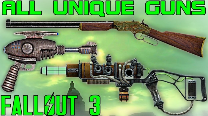 Fallout 3 unique weapons