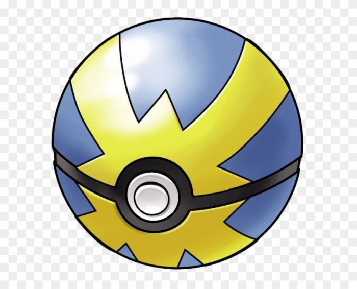 Yellow and blue pokeball