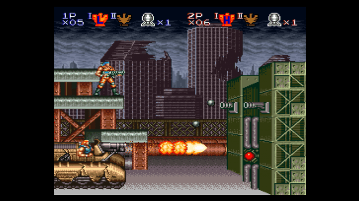 Games similar to contra
