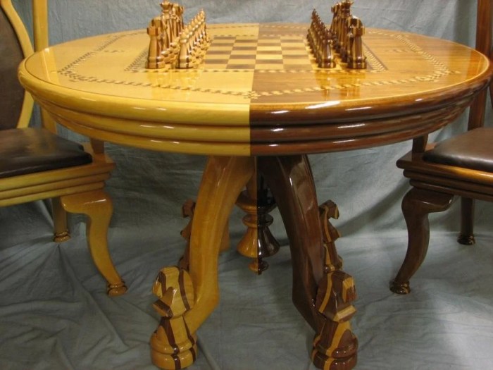 Chess table chairs board furniture game set bar tables sticks height games african painted two hand designer pieces chair diy