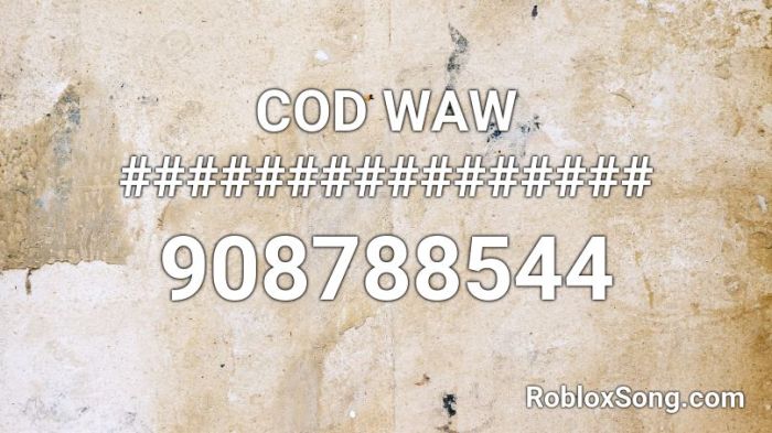 Cod waw console codes