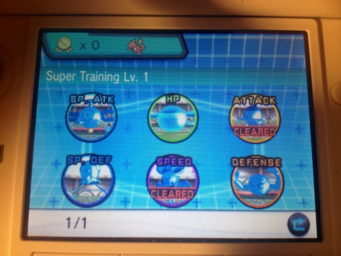 Pokemon y super training