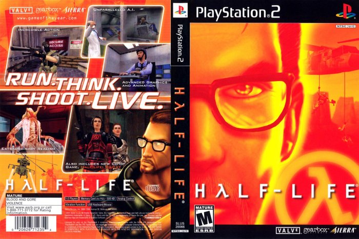 Half life 1 cheats ps2