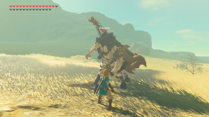 Lynel golden zelda botw breath nintendon giocatore suoi gamepedia