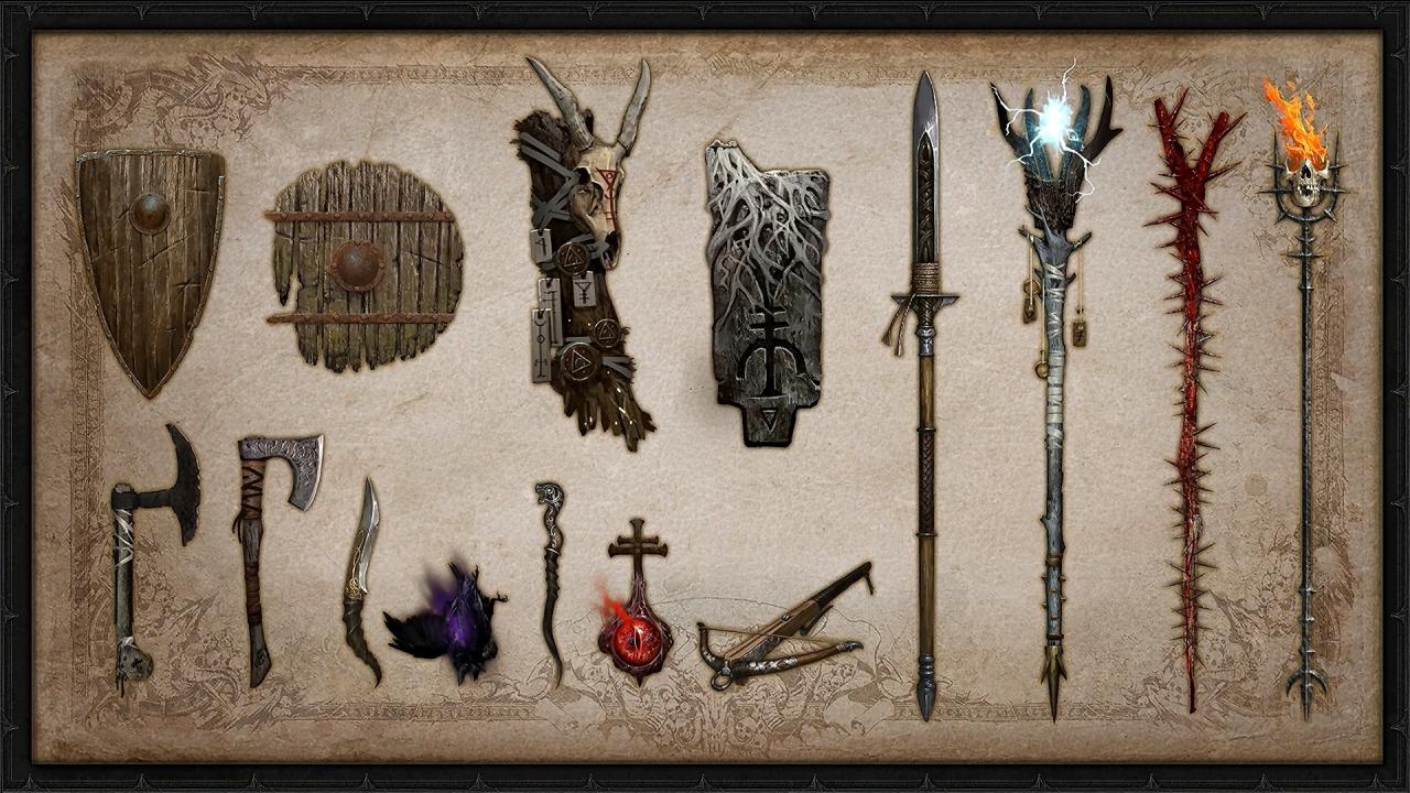 Diablo druid d4 weapon unveiled summary panel werewolf will