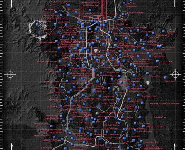 Map fallout new vegas