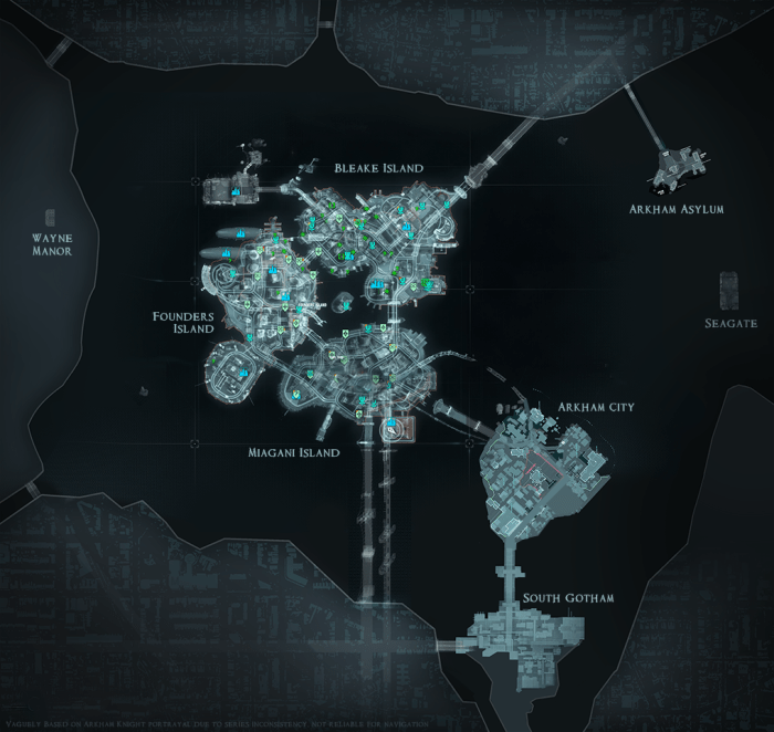 Batman arkham city map