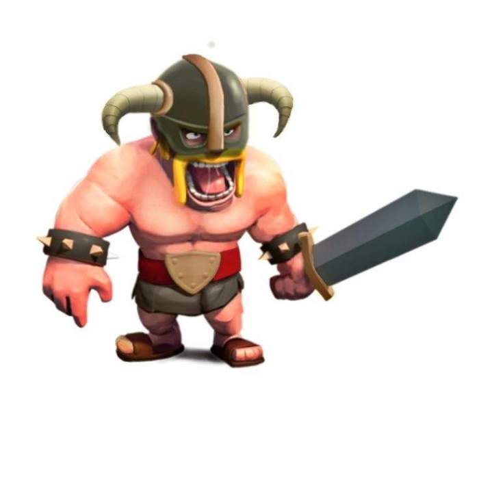 Old barbarian statue coc