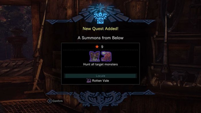 Mhw a summons from below