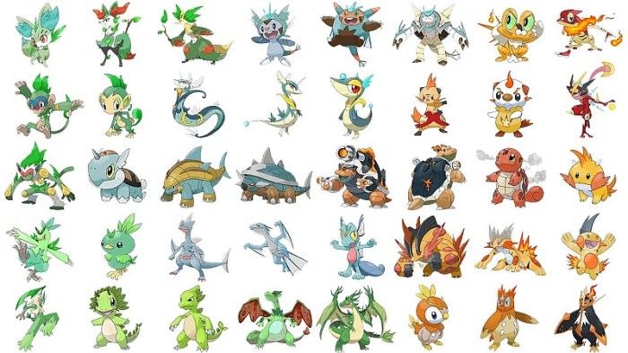 2nd gen starters pokemon