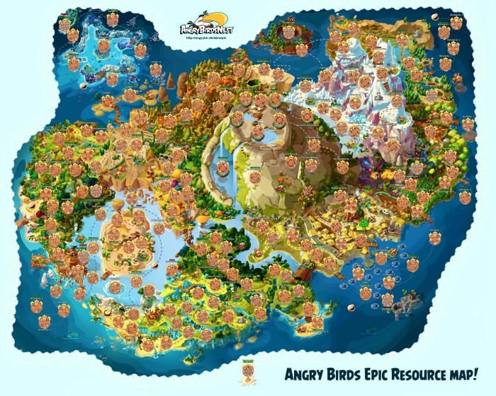 Angry birds epic map