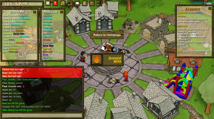 Arsonist town of salem