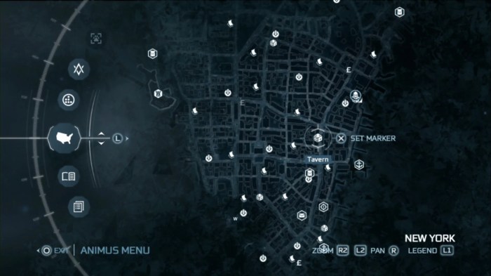 Assassin's creed 3 map