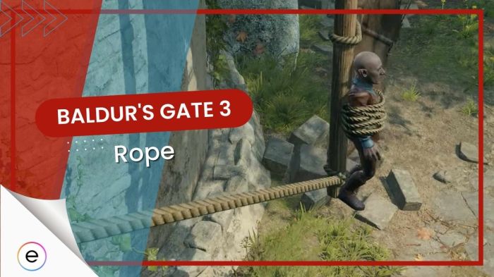 Can you use rope in bg3