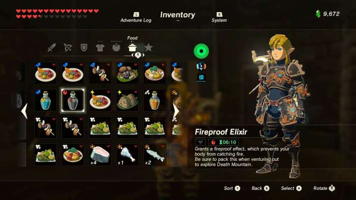 Zelda elixir botw defense hearty pastemagazine