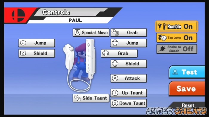 Wii smash bros super controls remote supercheats beat help kids wiimote nunchuck