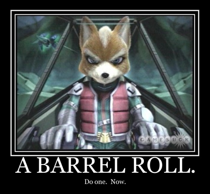 Barrel roll star fox