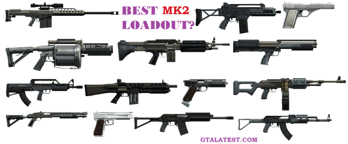 All mk ii weapons gta