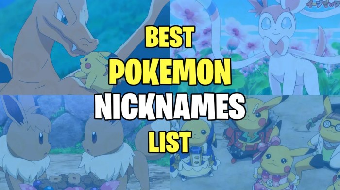 Good names for pokemon