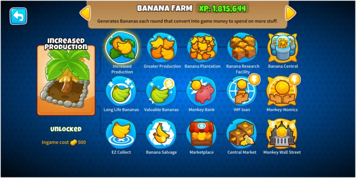 Best path for banana farm