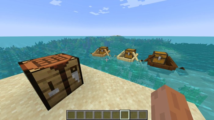 Boat with chest minecraft