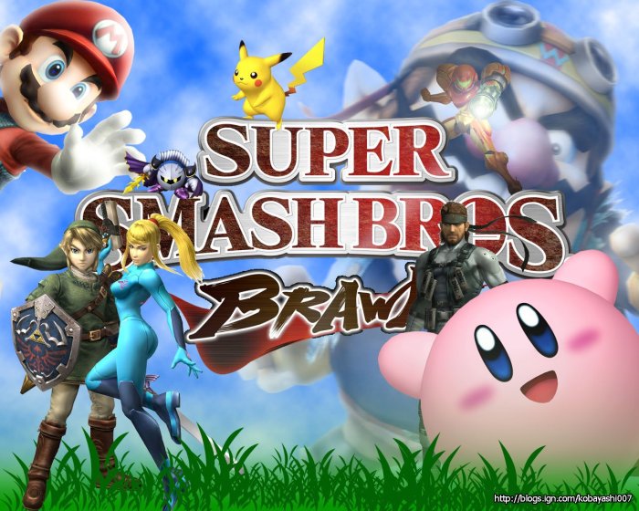 Smash bros menu super melee brawl