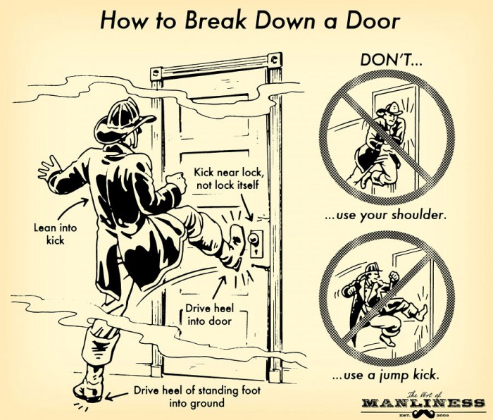 Break the door down