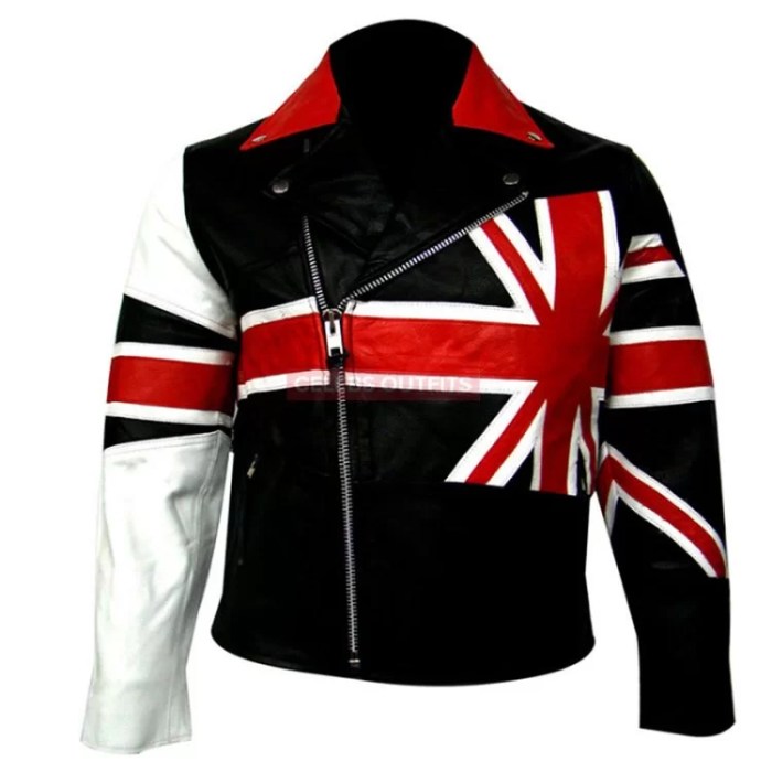 Jacket with british flag