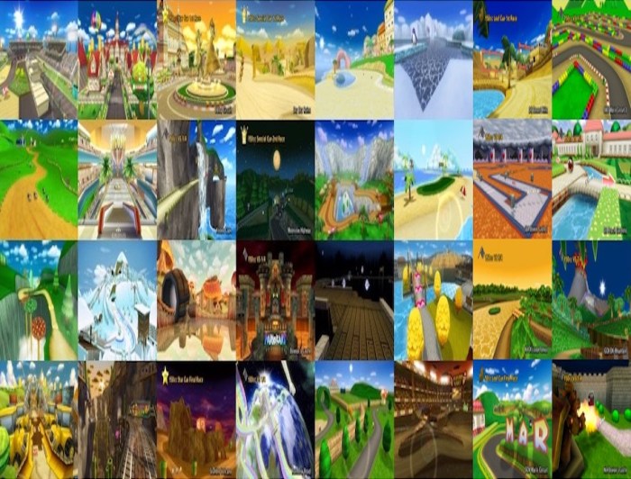 Mario kart wii maps