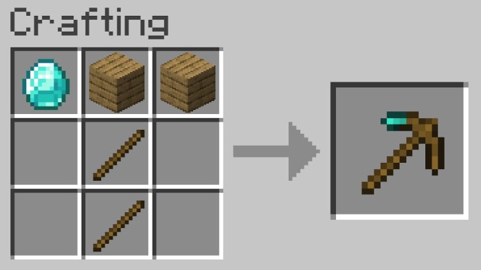 Gold pickaxe mine diamond